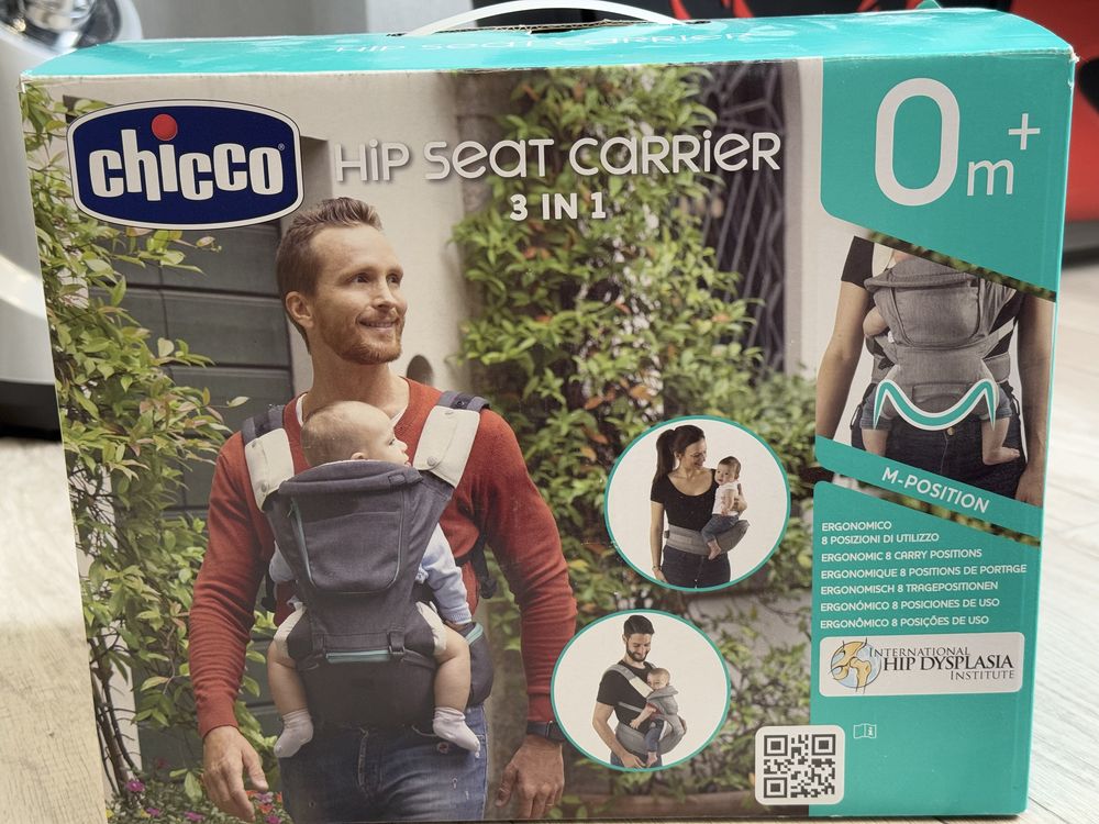 Сумка нагрудна (ергорюкзак, хіпсіт) Chicco Hip Seat Carrier 3 in 1