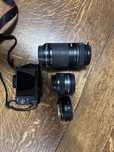 Canon m200 + obiektyw M15-45 +EFS 55-250 + adapter EF na M