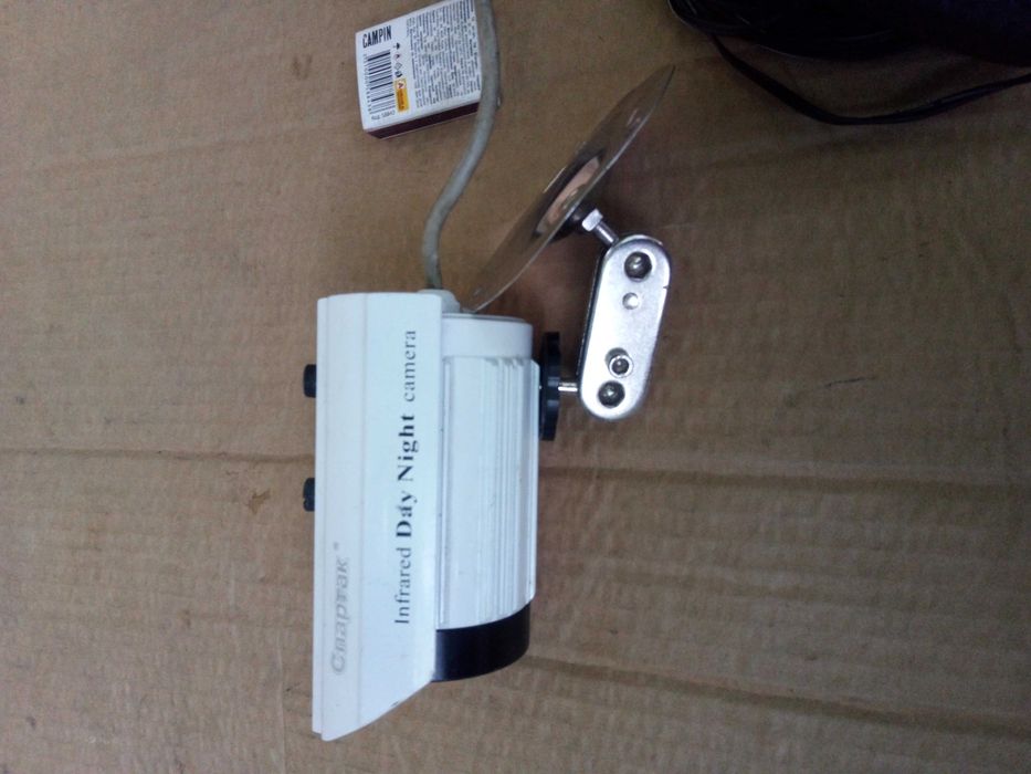 Видеокамера Спартак цветная день ночь кабель видеонаблюдение дома