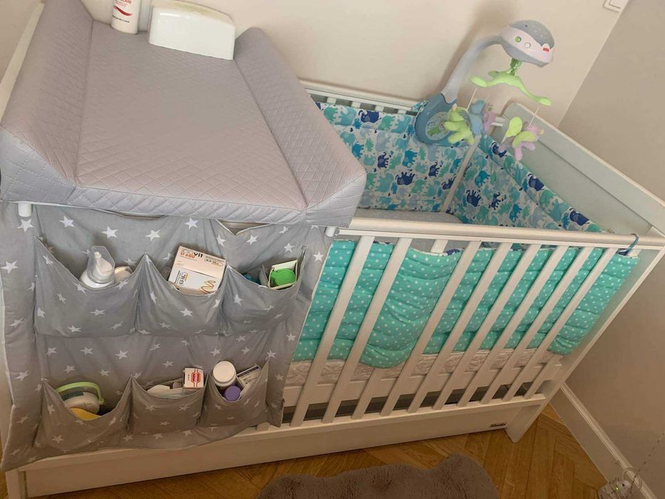 Sprzedam łóżeczko niemowlęce 140x70 firmy Woodies