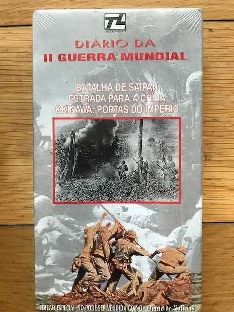 "Diário da II Grande Guerra Mundial" (Cassetes VHS)/com portes