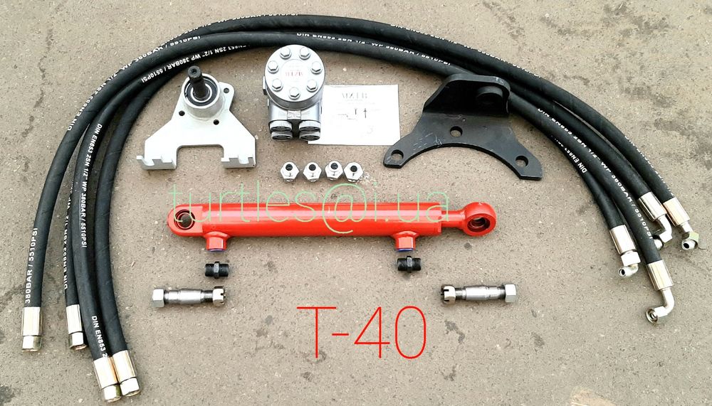 Т16 Т25 Т40 Переоборудовання МТЗ ЮМЗ Т150 під насос дозатор вместо ГУР