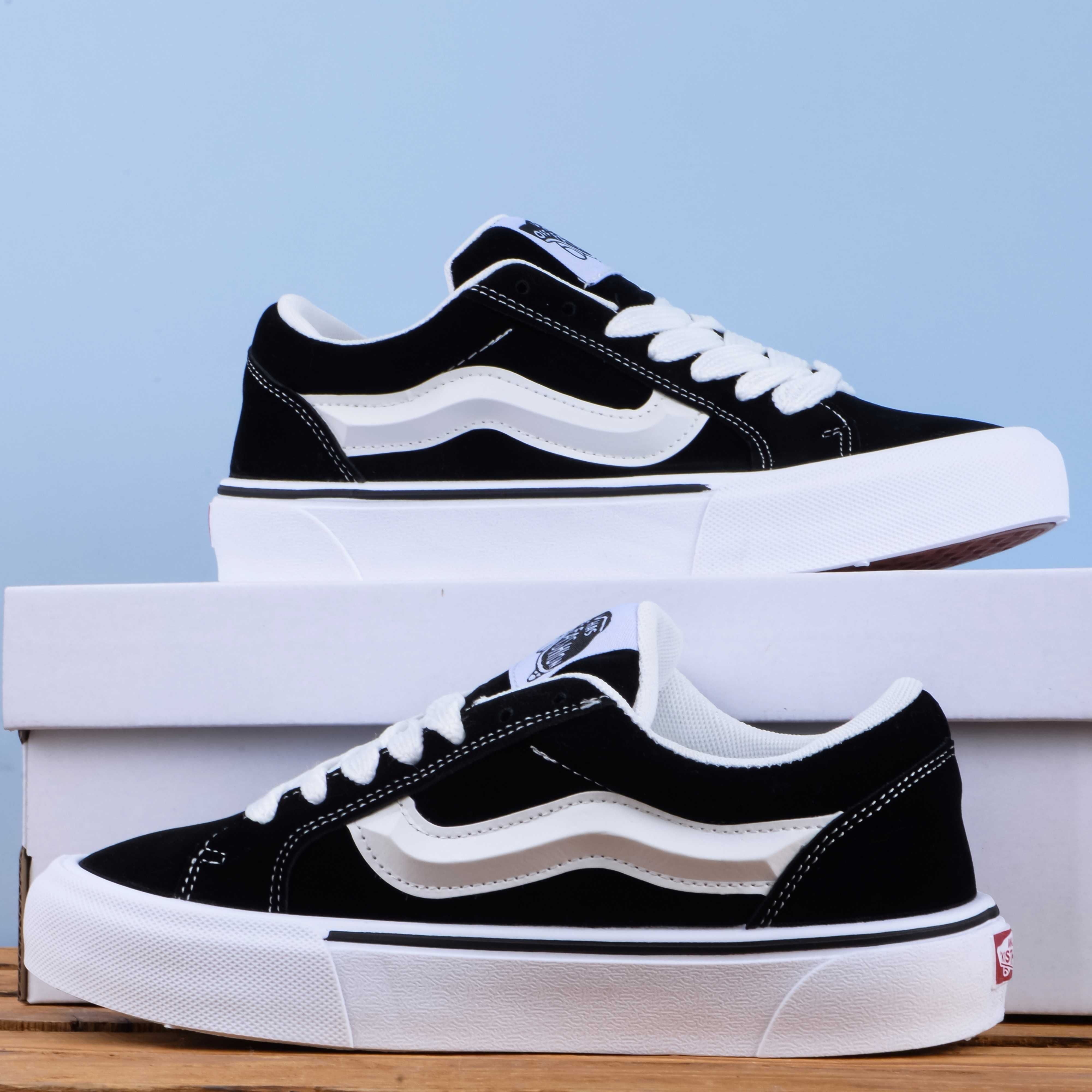 (1856) Кеди у стилі Vans Knu Skool Imran Potato чорні (37-45)
