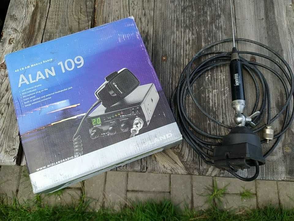 Cb Radio Alan 109 + antena Lemm AT-1700 + megafon