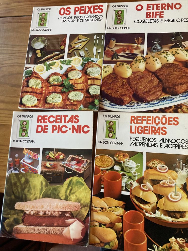 Livros de receitas dos anos 70