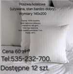 Sprzedam hotelowe pościele, poszewki,  kołdry,  ręczniki.