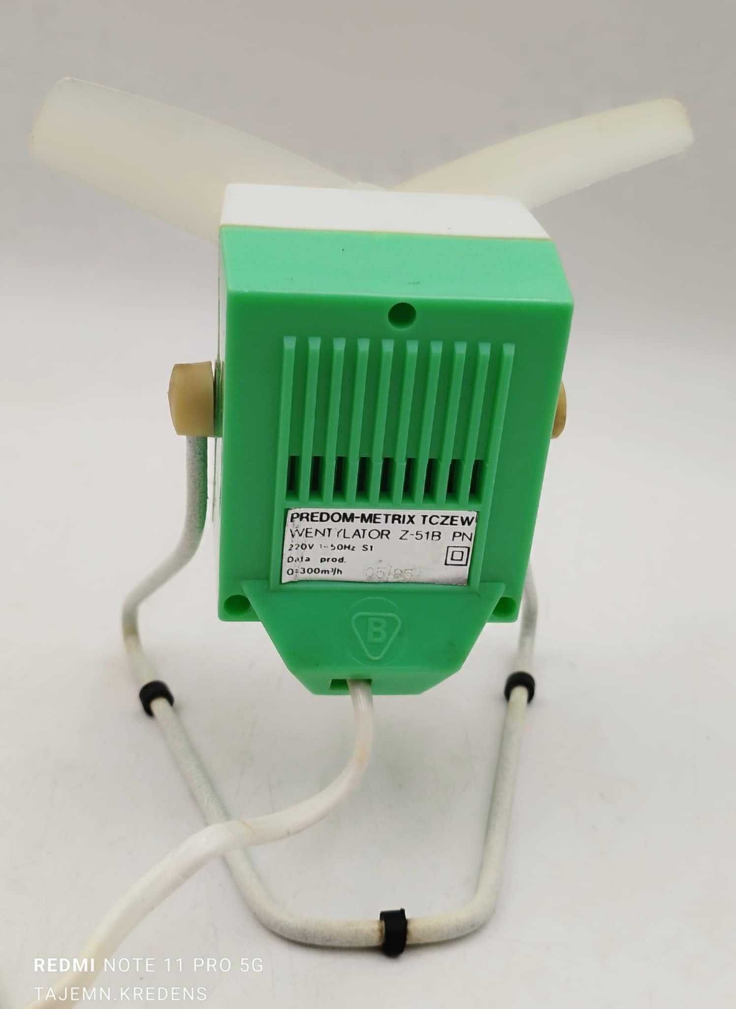 Wentylator Predom Metrix Z-51B zielony 1985r sprawny