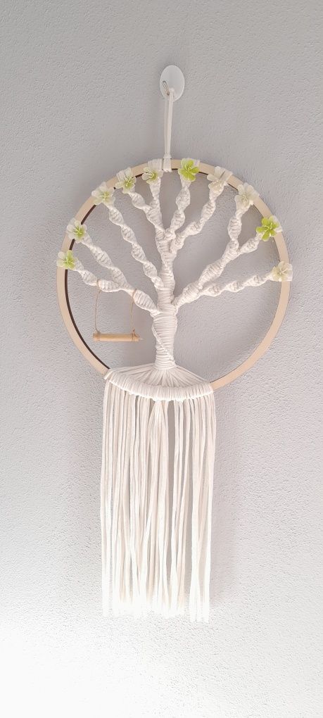 Decoração de parede macramé