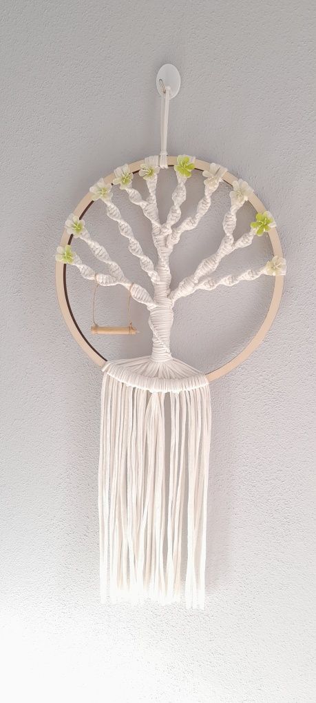 Decoração de parede macramé