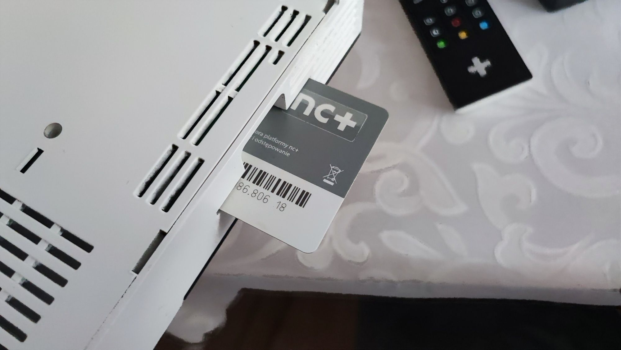 Tuner nc+ sagecom DSIW74, karta, pilot, zasilacz na doładowania