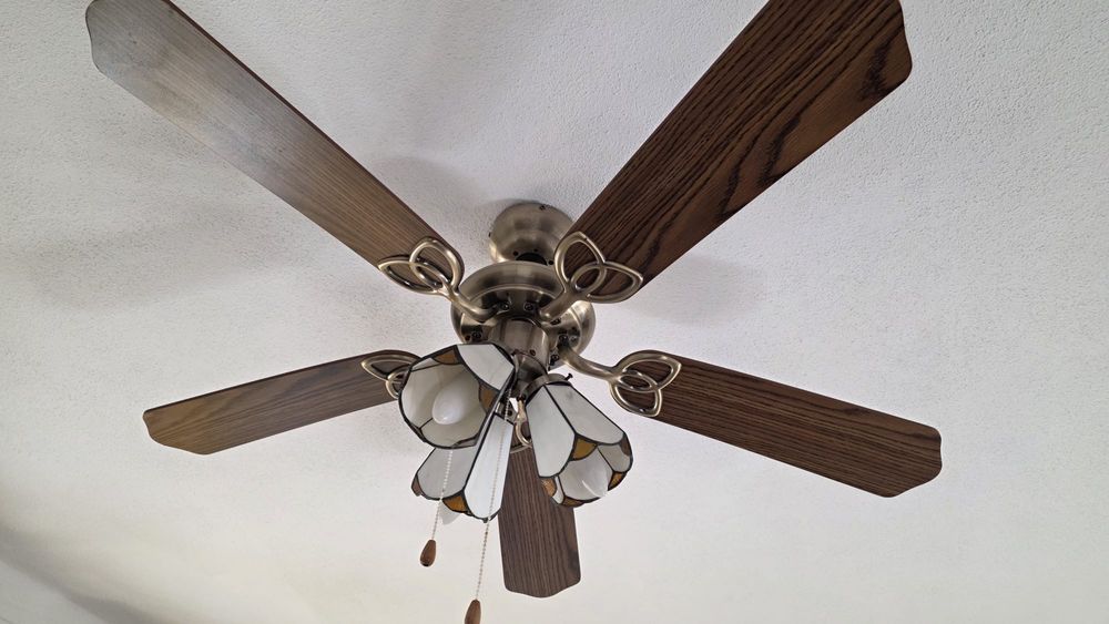 Ventoinha de teto com iluminacao