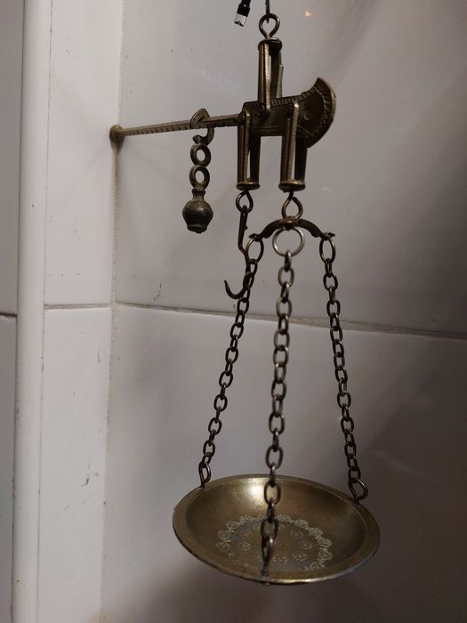 Antiga balança Romana em latão, rara