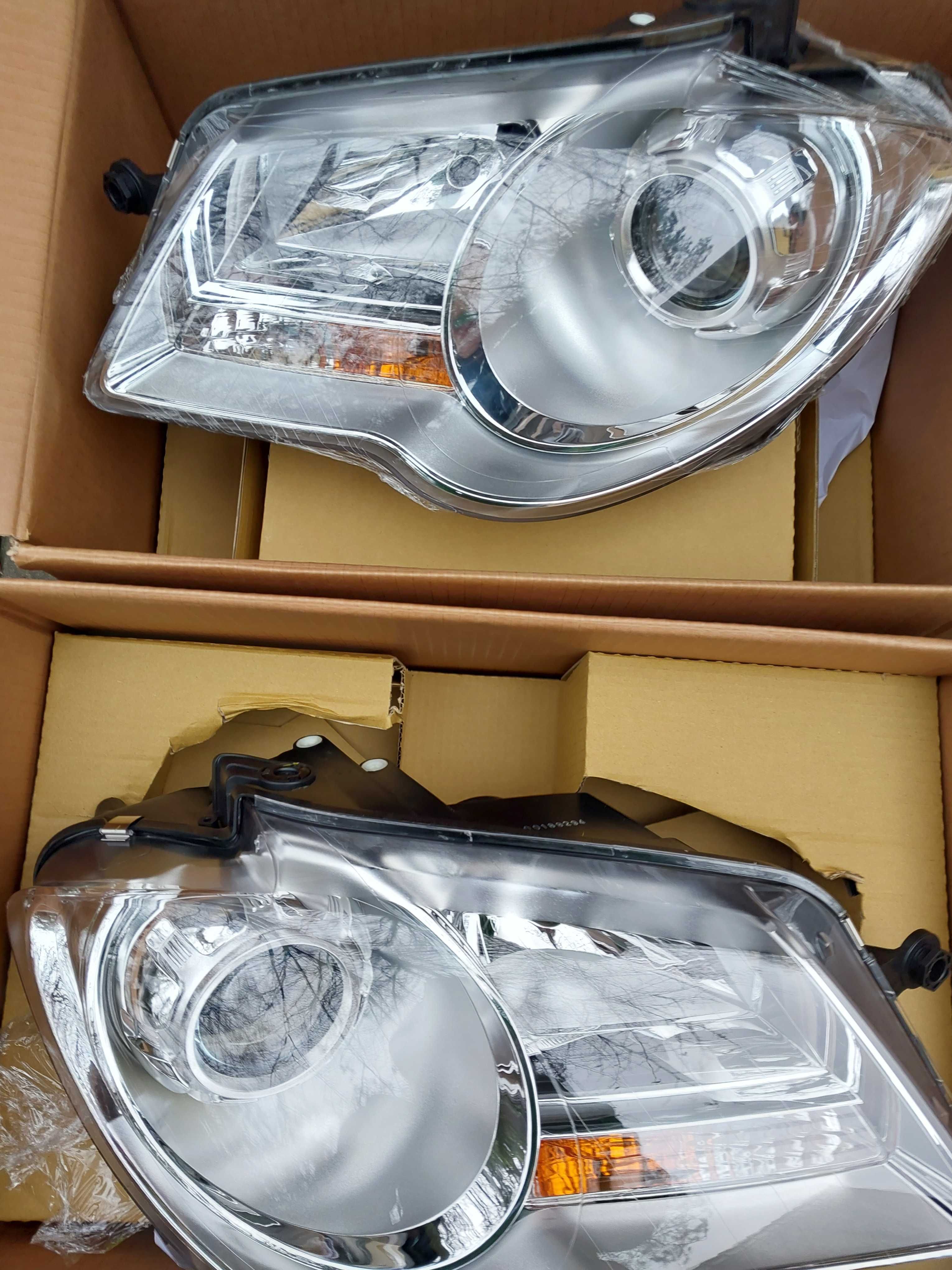 VW TOURAN 2007 + lampa przednia lewa + prawa komplet nowe