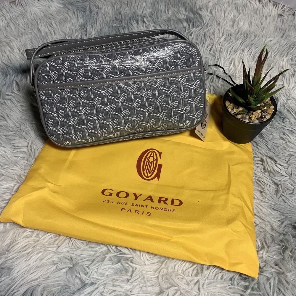Сумка Goyard гоярд, гаярд | шкіряна бананка мессенджер
