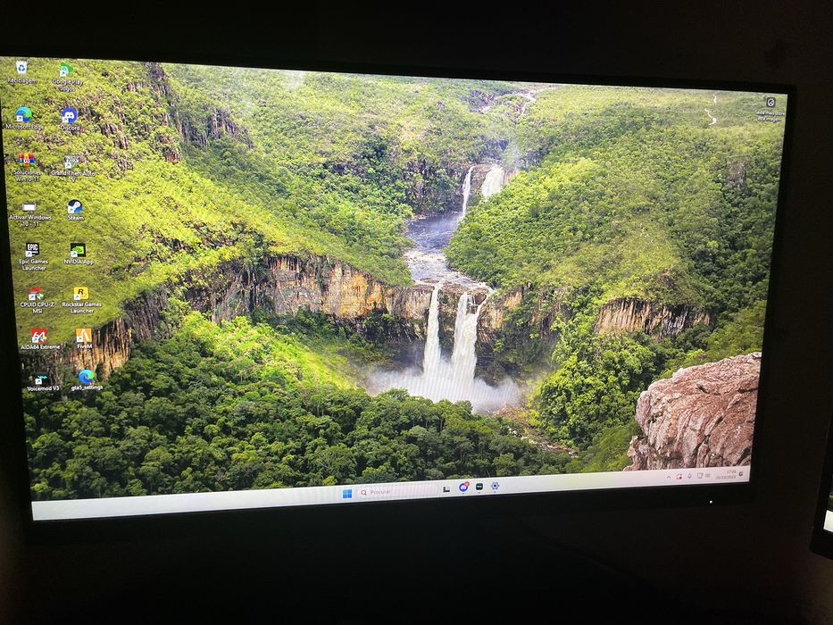 Pack gaming teclado monitor e microfone