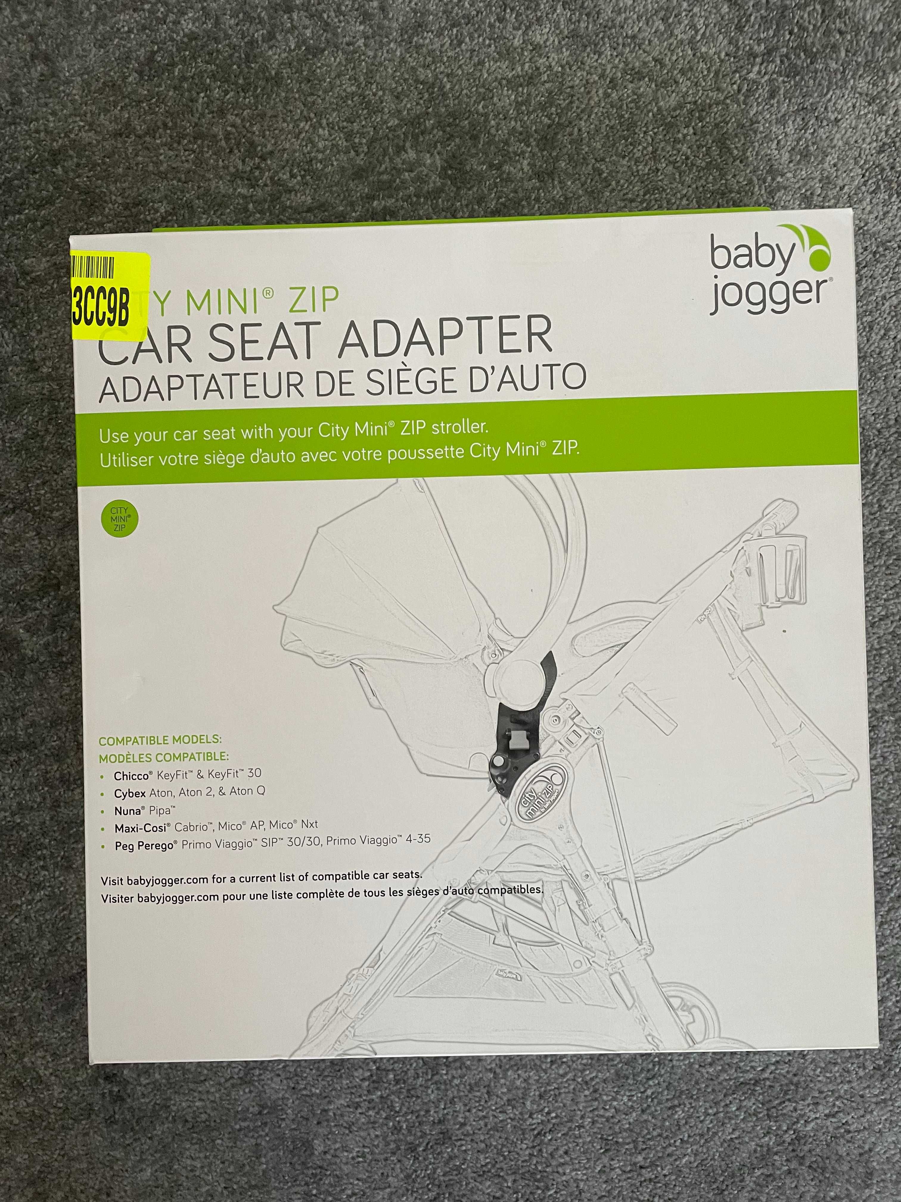 Adaptery do wózka City Mini Zip - foteliki: Chicco, Cybex, Maxi-Cosi
