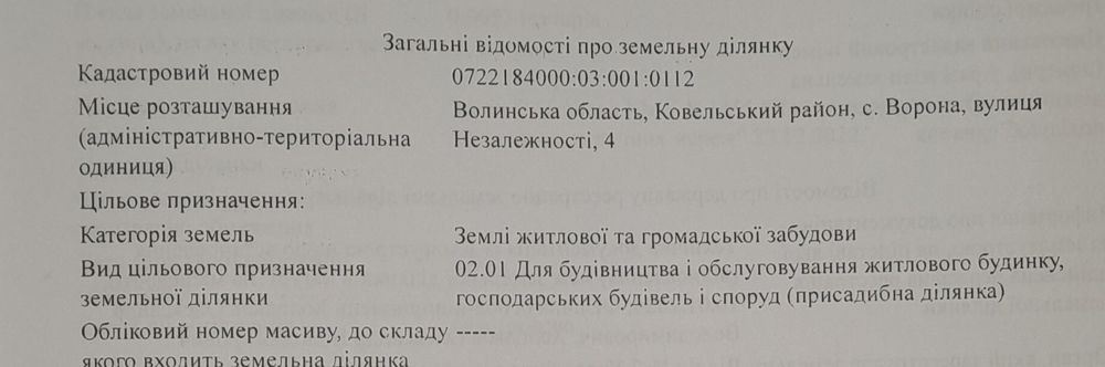 Земельна ділянка