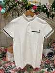 Polo branco para rapaz