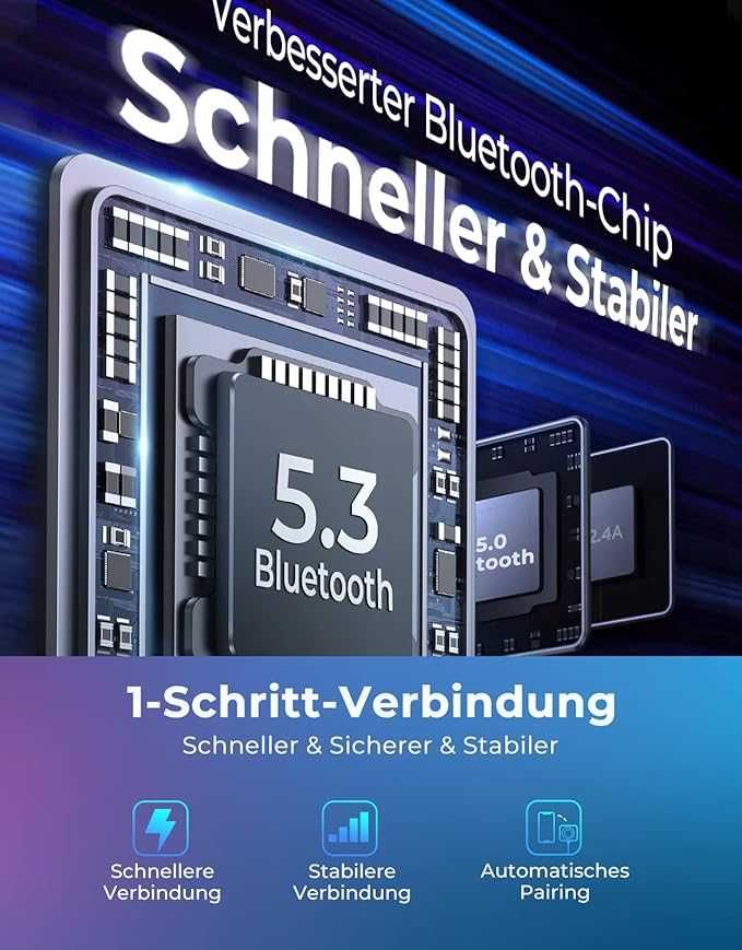 JOYROOM transmiter samochodowy Bluetooth 5.3 FM, Głęboki bas 30W PD