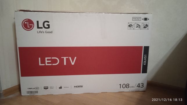 Телевизор LG под восстановление или на запчасти. Покупался в 2017 году