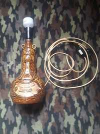 Stara lampka zrobiona z butelki