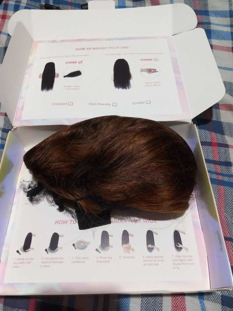 Wig head band  cabelo humano