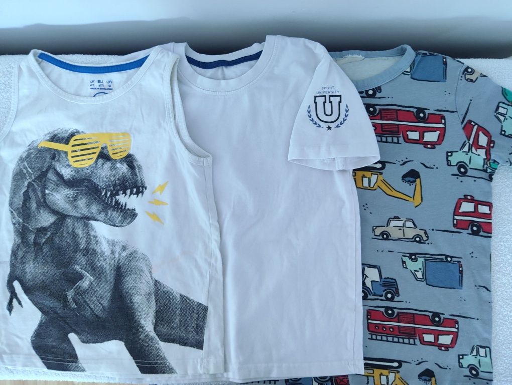Bluzki t-shirty 3 sztuki