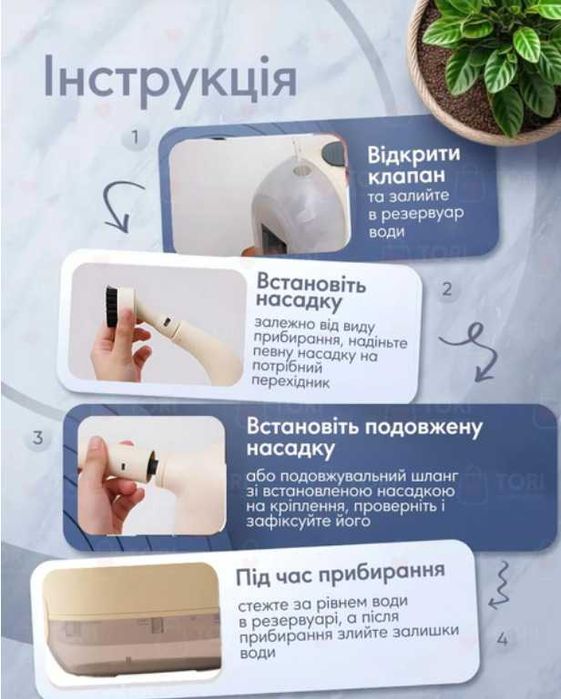 Пароочисник  6в1  парогенератор високого тиску пароочиститель 1200 Вт