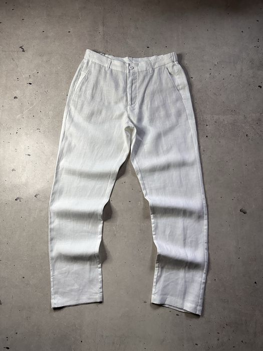 Massimo Dutti Linen Pants Original білі штани брюки льон оригінал