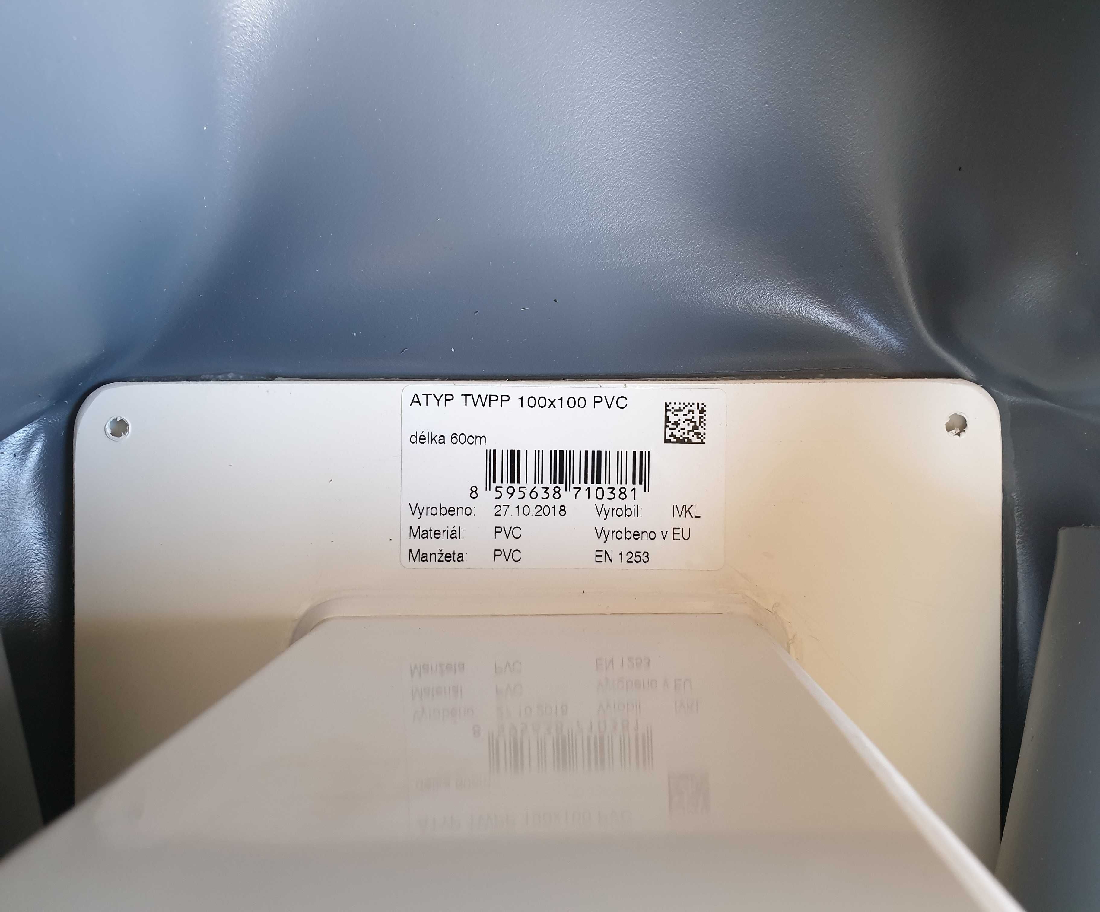 Przelew awaryjny TOPWET TWPP PVC 100/100 mm długość 60 cm
