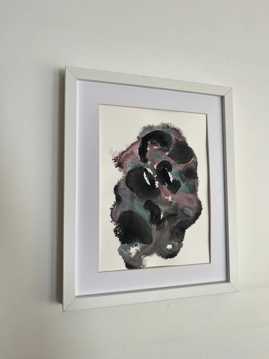 Pintura abstrata em acrílico