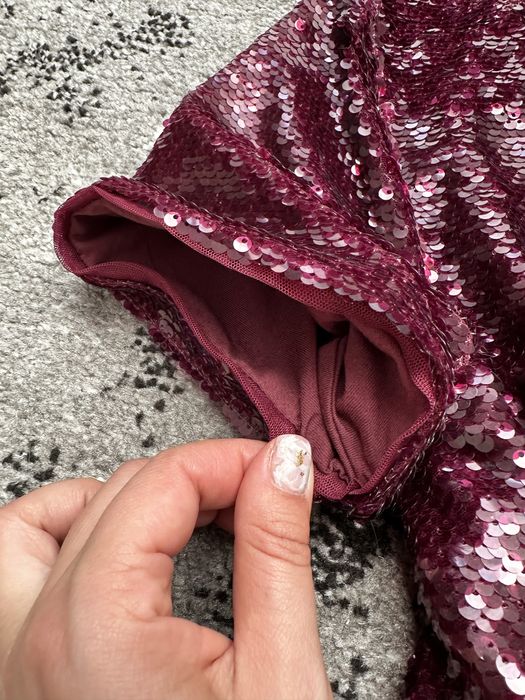 сукня платье zara  13-14 164см марсала пайєтки на новий рік