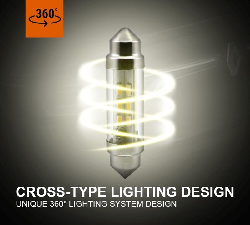 2шт. нові світлодіодні Led лампи C5W C10W 24В