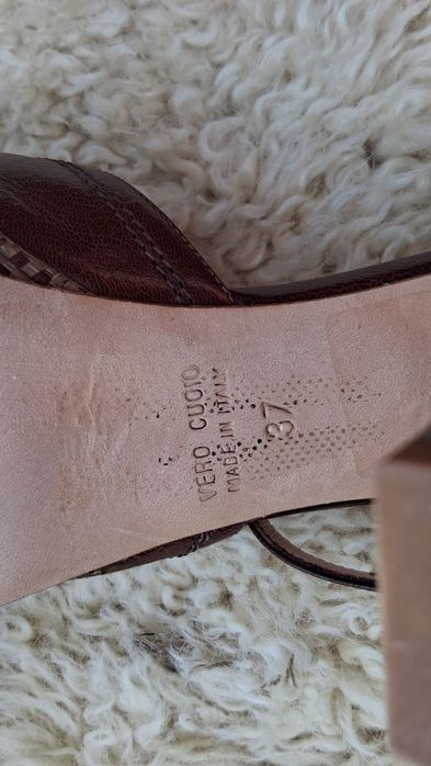 Nowe Sandały włoska skóra rozmiar 37 vero  cuoio