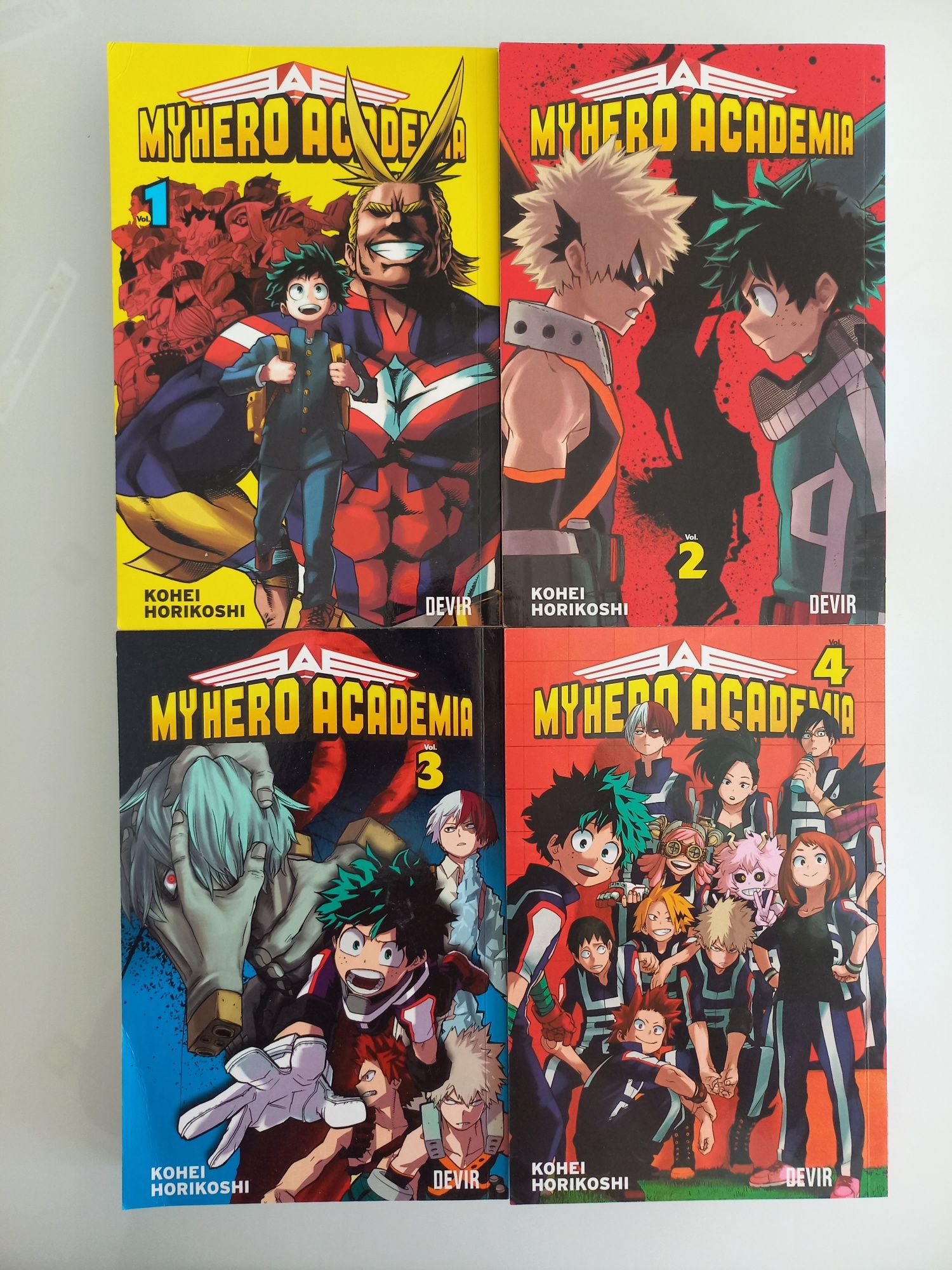 Mangá My Hero Academia vol. 1-6 em perfeito estado