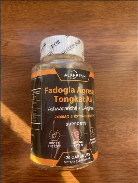 Біодобавка Fadogia agrestis підсилення тестостерону 120 капсул