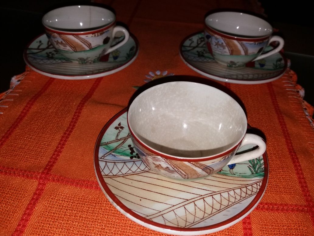 Chávenas antigas da marca Massarelos CFCL Lusitânia