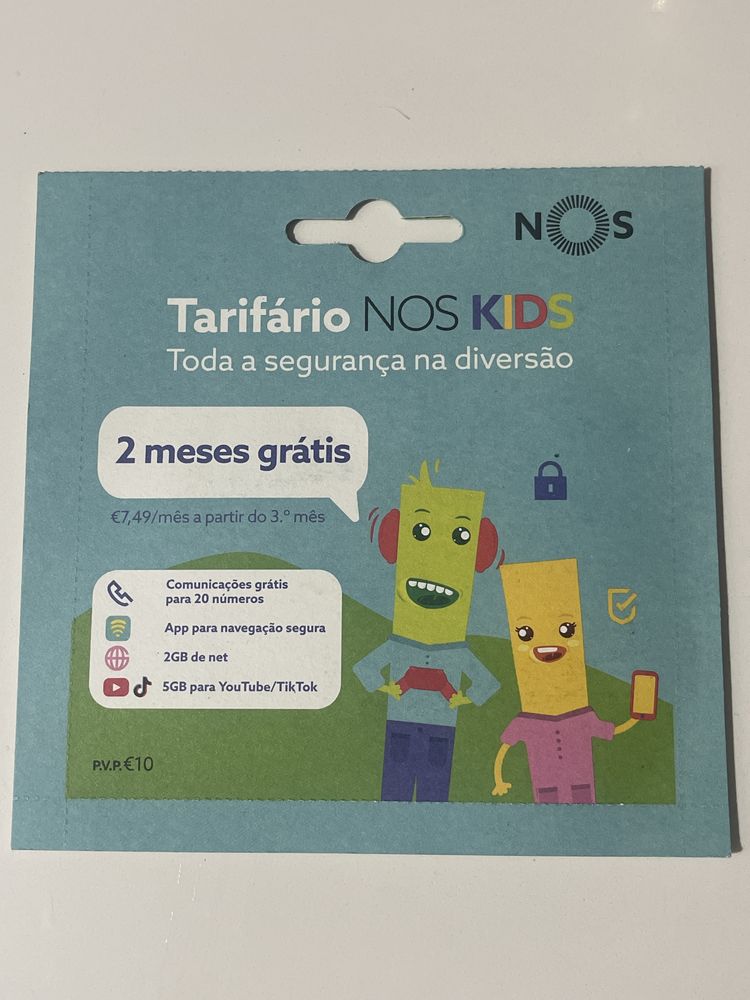 Tarifario NOS Kids