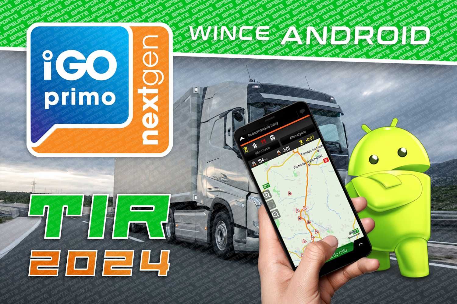 ANDROID 14 - Karta nawigacja iGO PRIMO Nextgen Truck TIR ciężarówka