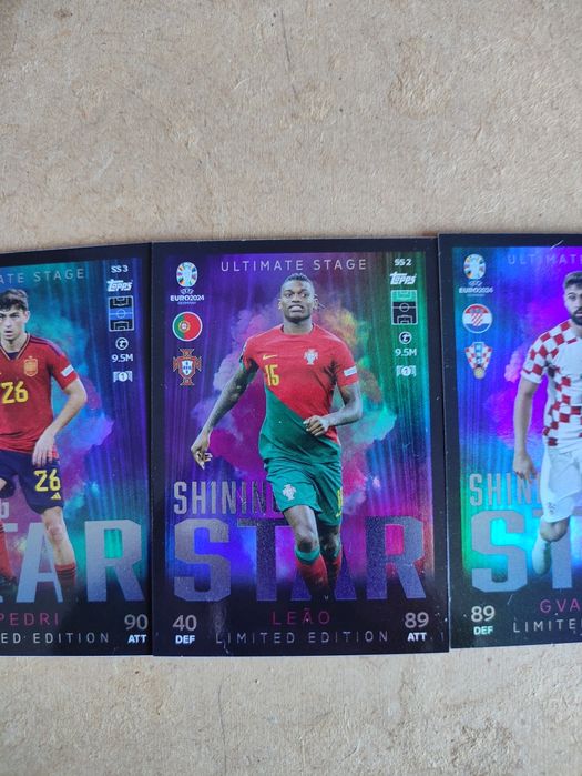 Várias cartas Topps para venda