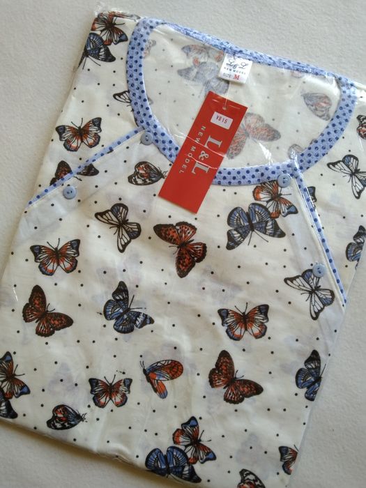 M 38 Koszula poporodowa ciążowa do karmienia odpinana rozpinana na bok