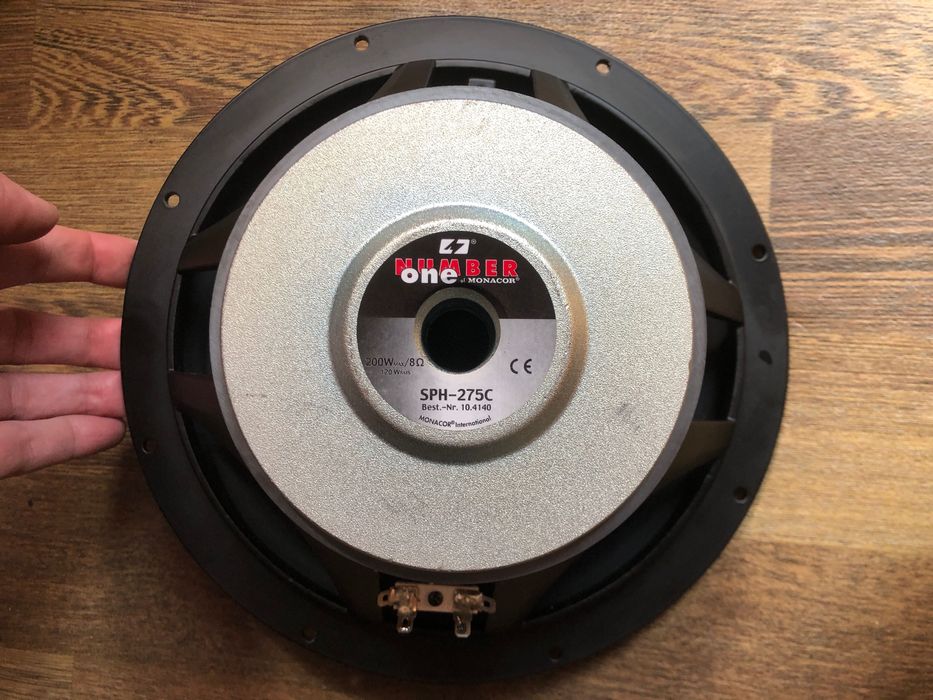 НЧ динаміки Monacor SPH275C - 120/200 Вт, 8 ом, 91 дб hi-end