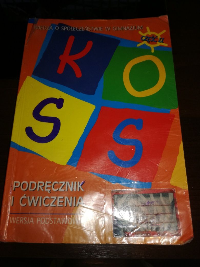 Podręcznik i ćwiczenia KOSS wiedza o społeczeństwie cz2 wersja podstaw