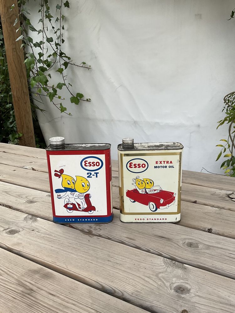 Latas oleo esso vintage