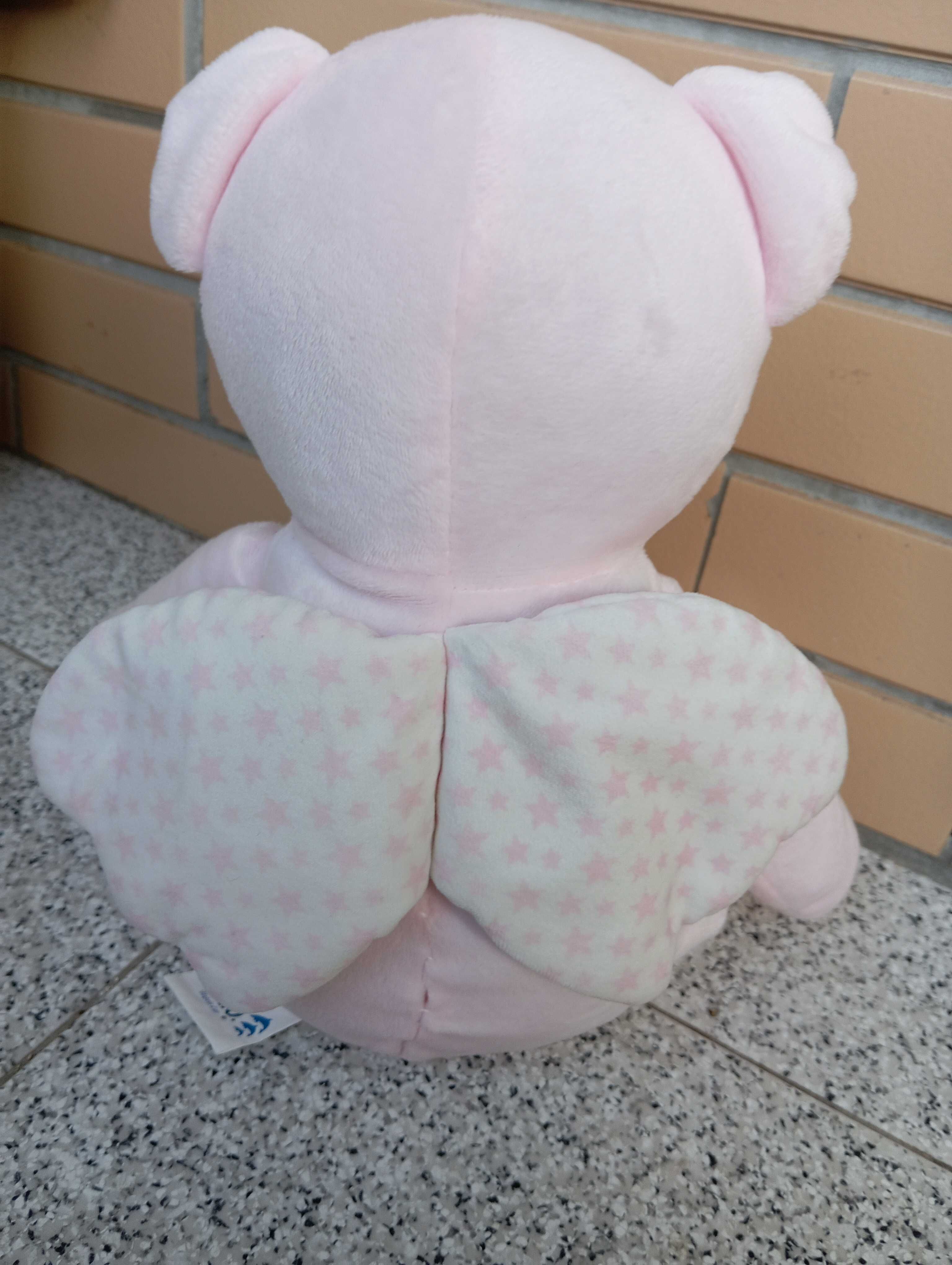 Ursinho rosa com asas (25 cm)