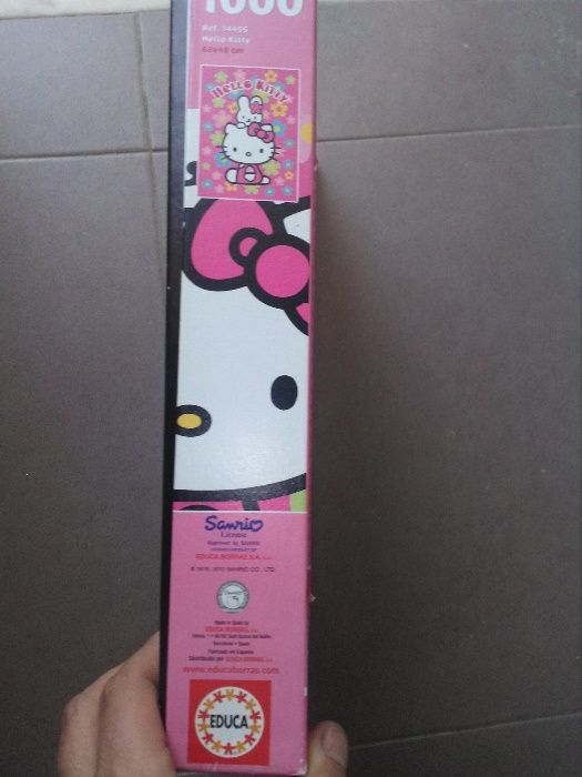 Puzzle Hello Kitty (1000 peças) - Ótimo negócio para prenda Natal
