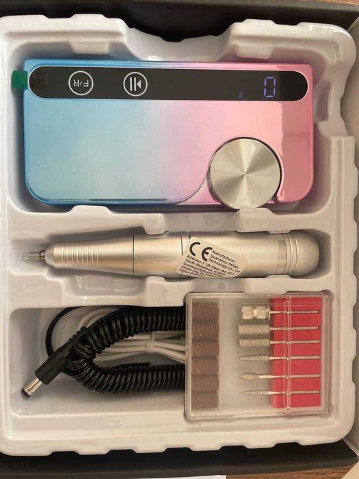 Фрезер манікюрний акумуляторний А7 з набором фрез