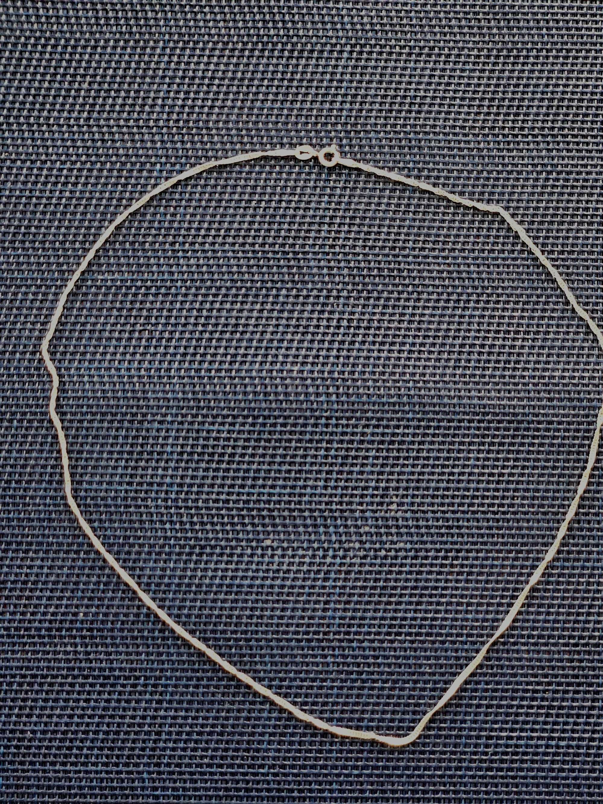 Łańcuszek srebrny drobny, 50 cm