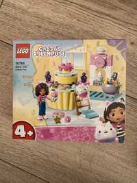 Nowe LEGO Gabby's Dollhouse 10785 Pieczenie tortu z Łakotkiem