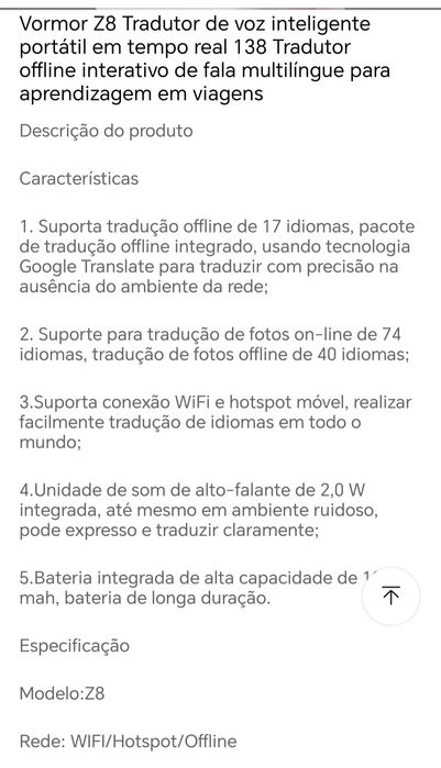 Tradutor instantâneo inteligente IA